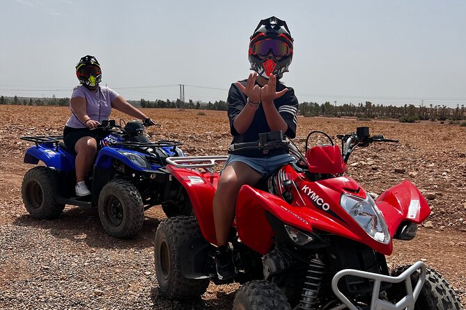 Quad tour to La Palmeraie de Marrakech - Tea, snack, and a photo break inside the palms