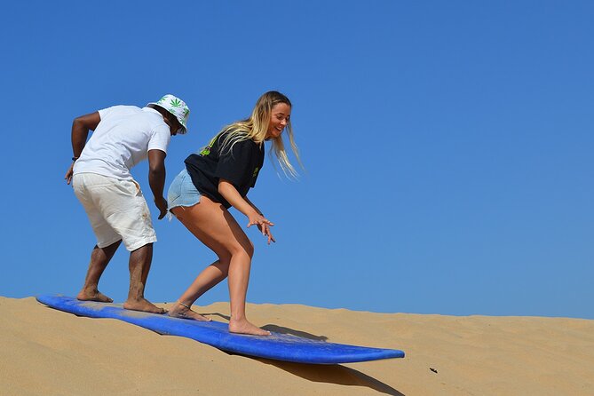 Sandboarding guided experience from Agadir&Taghazout - The sand ladder and leaving the beach behind