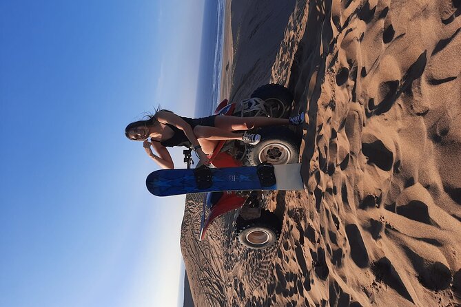 Sandboarding with Panoramic Views of the ocean and Agadir Desert - Tamri dunes and ocean views: why this sandboarding outing feels special