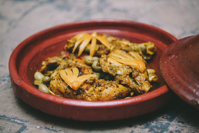 Small-Group Cooking Class Experience in a Marrakech Riad - Back in the riad: cooking salads and a tagine