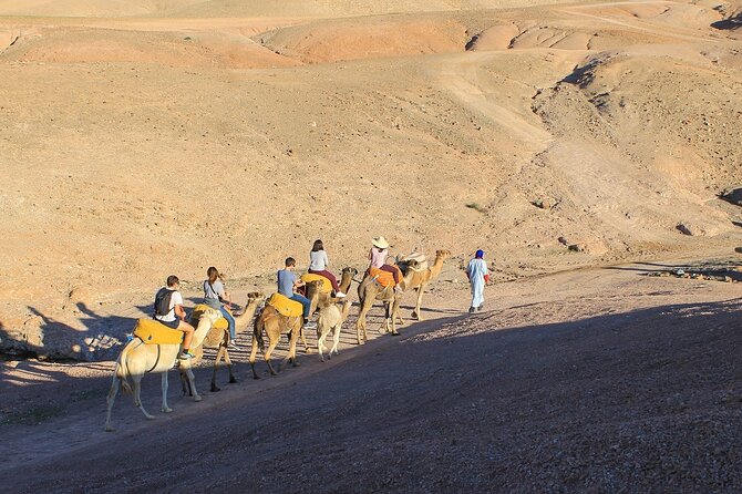 Sunset Camel Ride experience at the Agafay rocky Desert. - Sunset camel ride: what it feels like, and how to get better photos