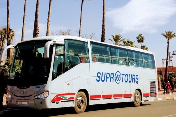 Supratours Marrakech to Agadir Moroccan Bus tickets - On board: air-con, Wi-Fi on some classes, and the 4-hour rhythm