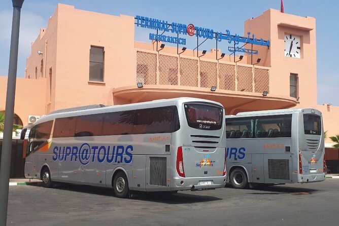 Supratours Marrakech to Essaouira Moroccan Bus Tickets - Departure times and where you actually go in Marrakech