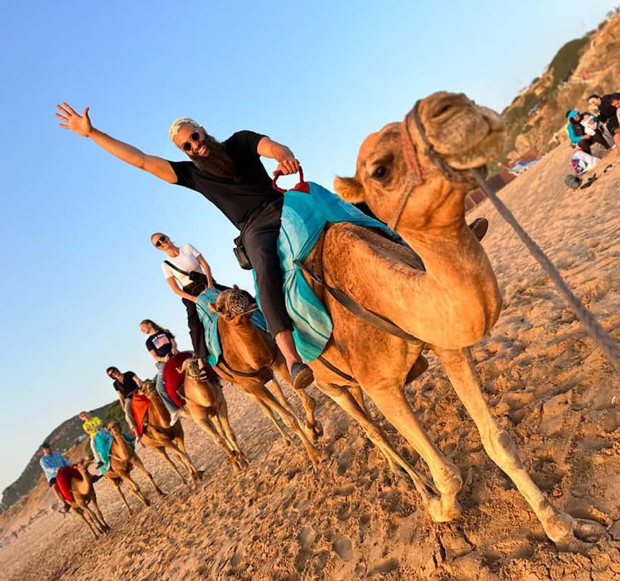 Tangier: Achakar Beach Sunset Camel Ride & Moroccan Dinner - Hercules Caves: A Short Stop With a Big “Time Depth” Story