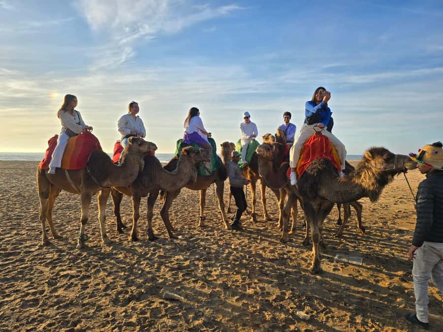 Tangier: sunset, tea, camel ride, Cape Spartel and caves. - Pickup to Cape Espartel: a short van ride that sets the scene