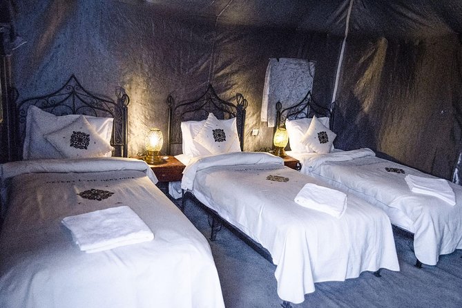 Tangier to Sahara desert with overnight stay in desert camp 4 days - Roses, Ouarzazate studios, and Ait-Ben-Haddou before Marrakech