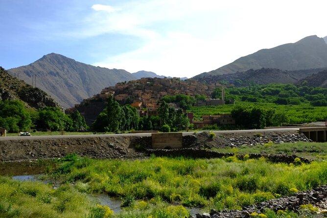 Waterfalls, Three valleys, Atlas Montains, Camels & Desert - Agafay Desert camel ride: rocky quiet with big sky