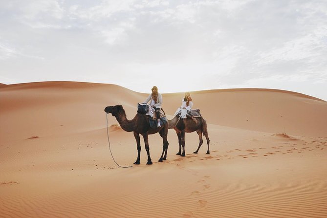 Wonderful Desert Tour From Fes To Merzouga 1 Night 2 Days - Desert camp night: tent, dinner, drumming, shower